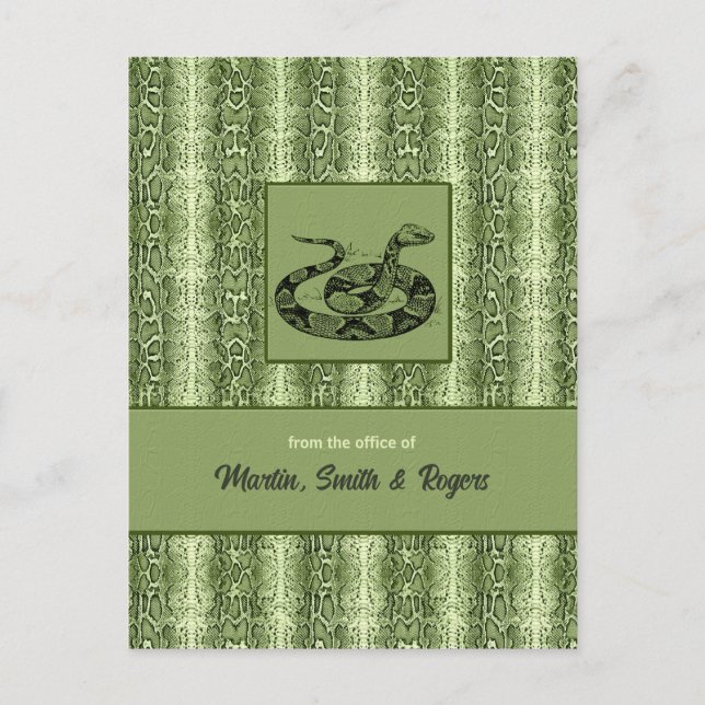 Carte Postale Snakeskin personnalisé (Devant)
