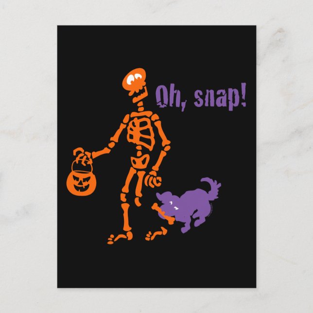 Carte Postale Snap Skeleton (Devant)