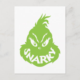 Carte Postale Snarky Grinch   The Grinch Face