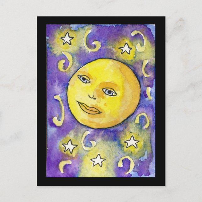 Carte postale Snarky Moon et Stars (Devant)