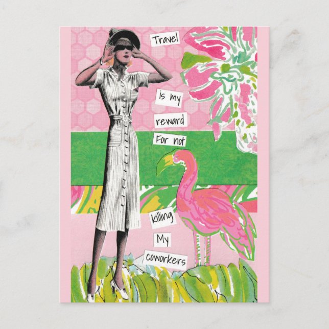 Carte Postale Snarky Vacances Tuer Mes Coworkers (Devant)