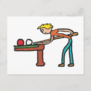 Carte Postale Snooker
