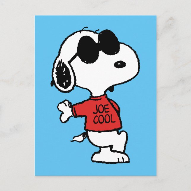 Carte Postale Snoopy "Joe Cool" debout (Devant)
