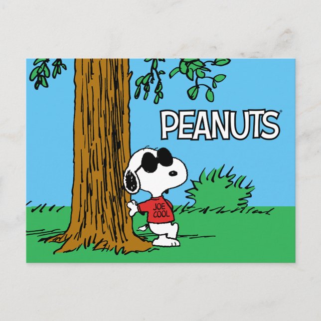 Carte Postale Snoopy "Joe Cool" debout (Devant)