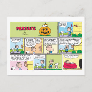 Carte Postale Snoopy & Linus   Les Nouvelles du Grand Citrouille