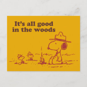 Carte Postale Snoopy   Scout Beagle - Tout le bien dans les bois