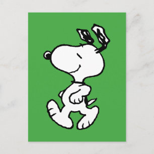 Carte Postale Snoopy So Sweet Flower Motif