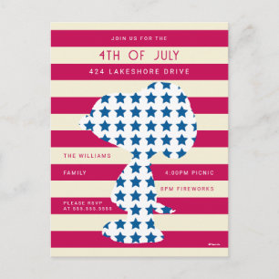 Carte Postale Snoopy Vintage Stars & Stripes