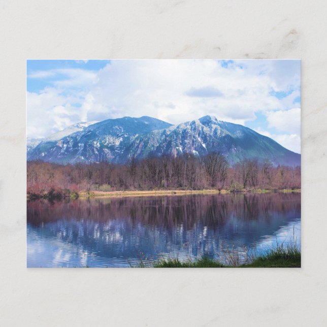 Carte Postale Snoqualmie lake reflection (Devant)