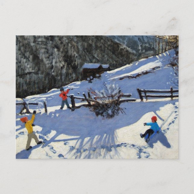 Carte Postale Snowballers Zermatt (Devant)