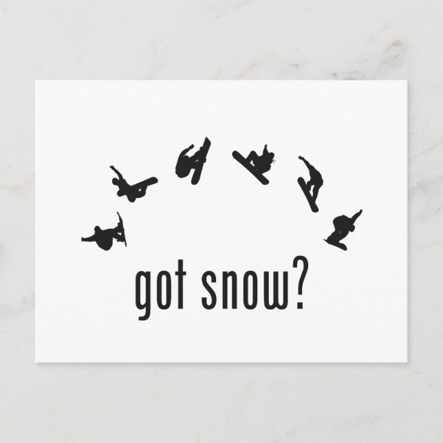 Carte Postale Snowboard (Devant)