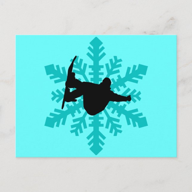Carte Postale Snowboard (Devant)