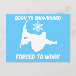 Carte Postale Snowboard