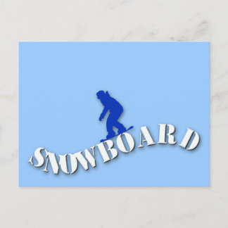 Carte postale Snowboard