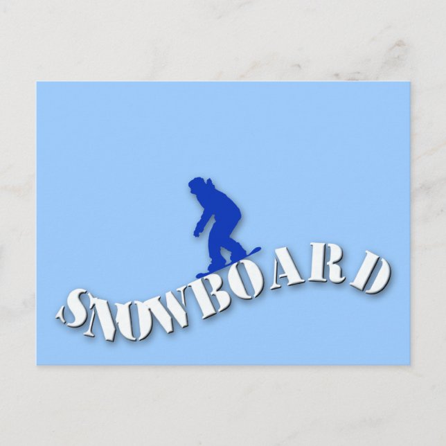 Carte postale Snowboard (Devant)