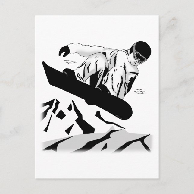 Carte Postale Snowboard 5 (Devant)