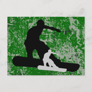 Carte Postale snowboard : ombrage