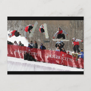 Carte Postale Snowboard Postcard