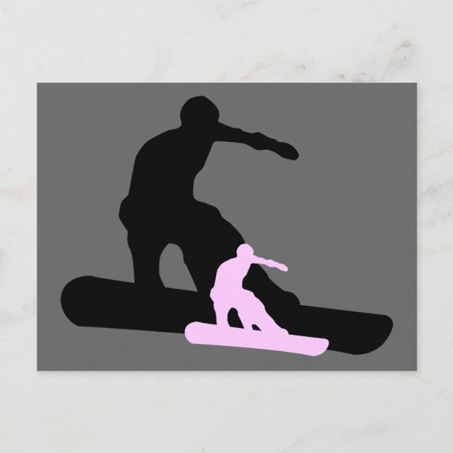 Carte Postale snowboard : shadowstance (Devant)