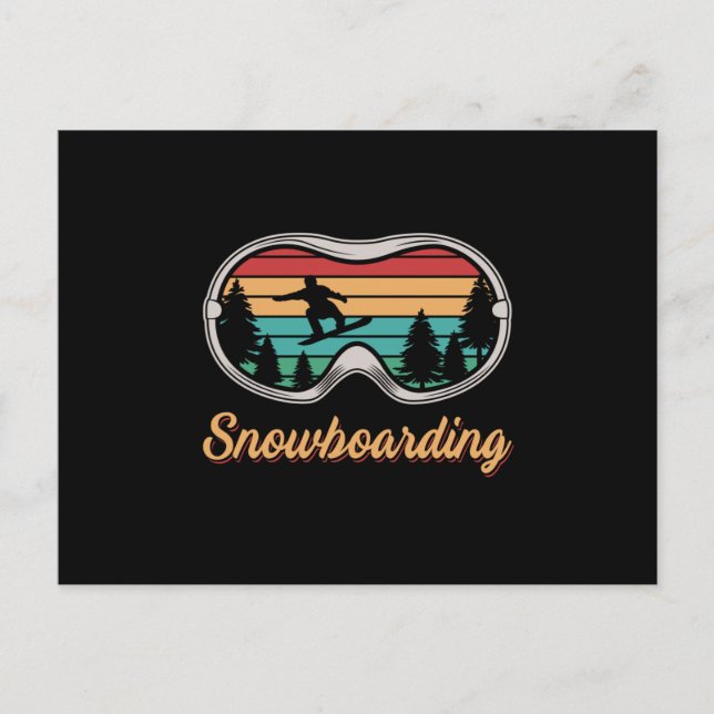Carte Postale Snowboard Snowboard Snowboard Snowboardeur Ski Fun (Devant)