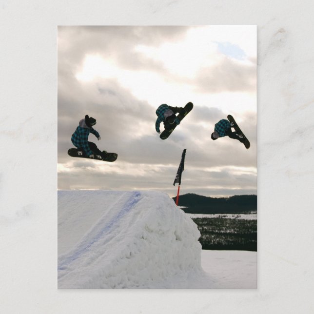 Carte postale Snowboard Trits (Devant)