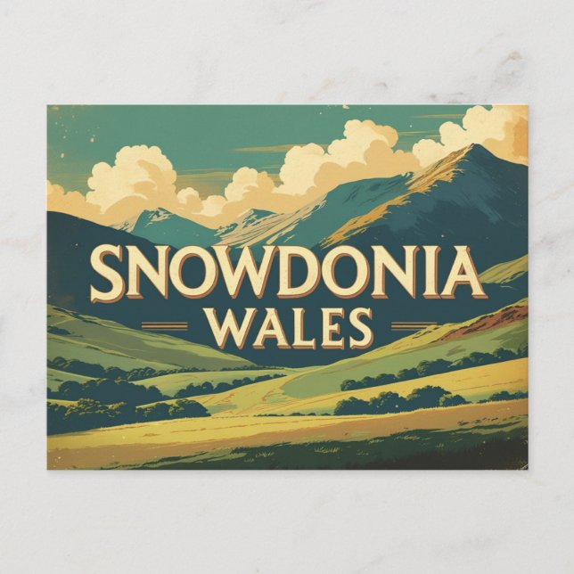 Carte Postale Snowdonia, Wales – Majestic Peaks & Wild Beauty (Devant)