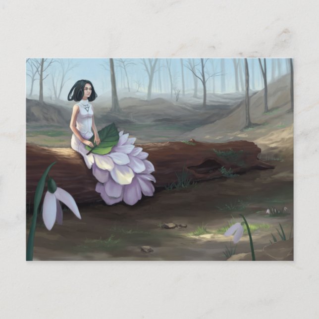 Carte Postale Snowdrop (Devant)