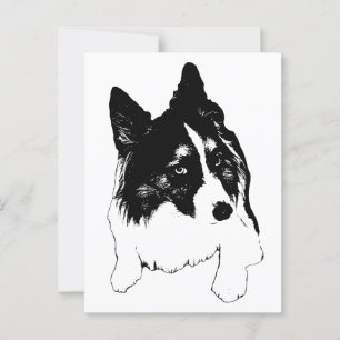 Carte postale Snowflake Skyline