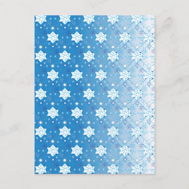 Carte Postale Snowflakes motif I (Devant)