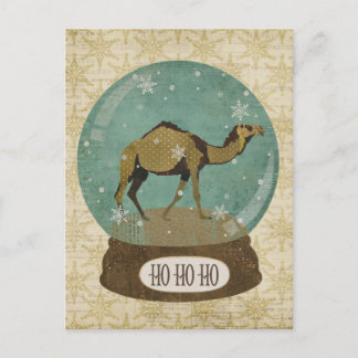 Carte postale Snowglobe Camel Bronze