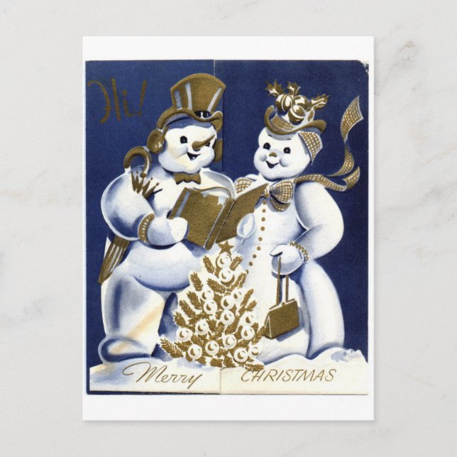 Carte Postale Snowman (Devant)