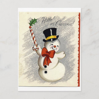 Carte Postale Snowman