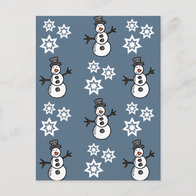 Carte Postale Snowman (Devant)