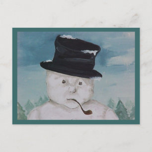 Carte postale Snowman