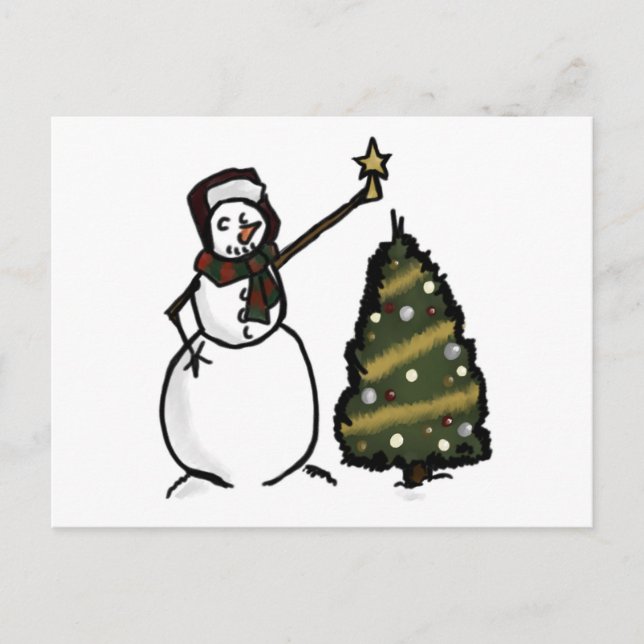 Carte Postale Snowman (Devant)