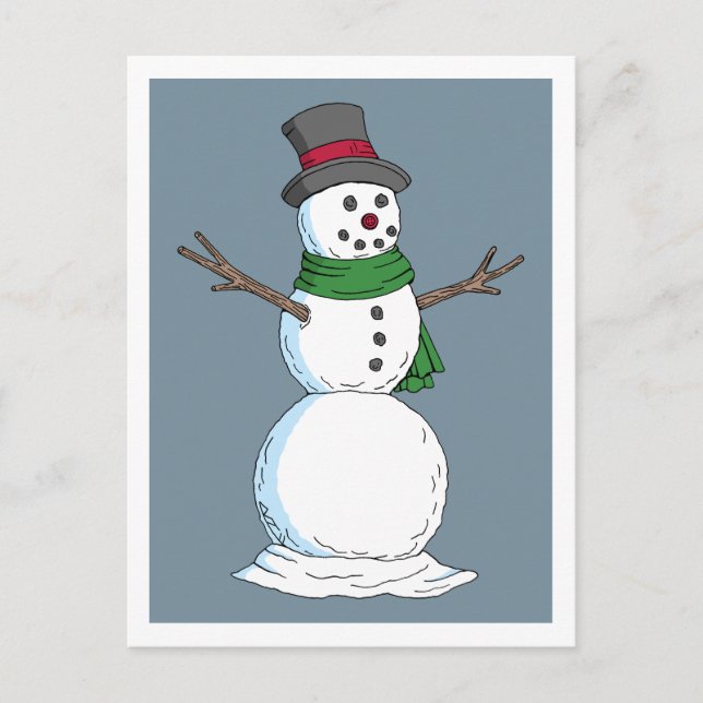 Carte Postale Snowman (Devant)