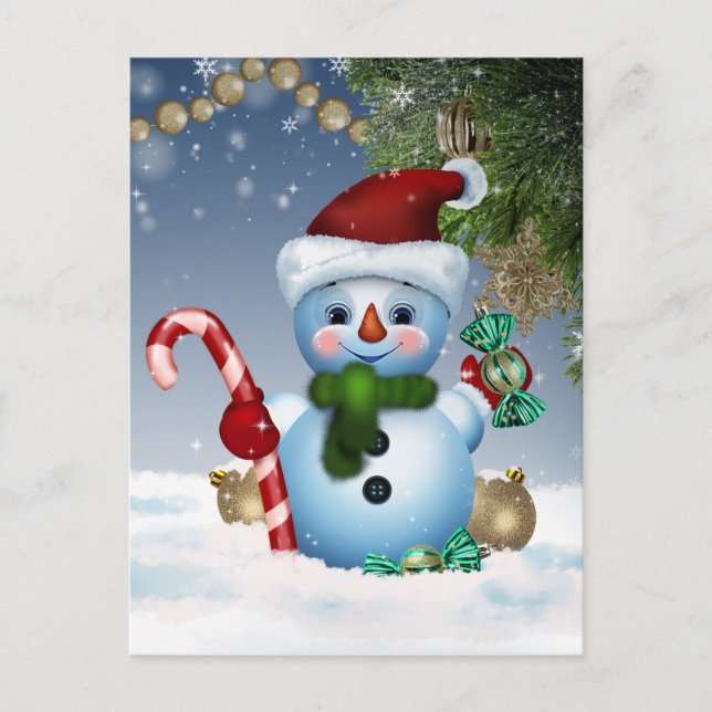 Carte Postale Snowman (Devant)