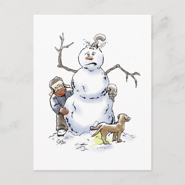 Carte postale Snowman (Devant)