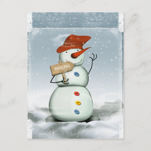 Carte Postale Snowman (Devant)
