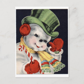 Carte Postale Snowman