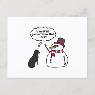Carte Postale Snowman