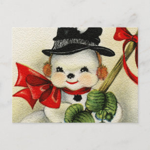 Carte Postale Snowman 004