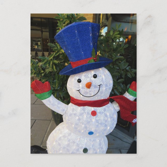 Carte Postale Snowman expressif (Devant)