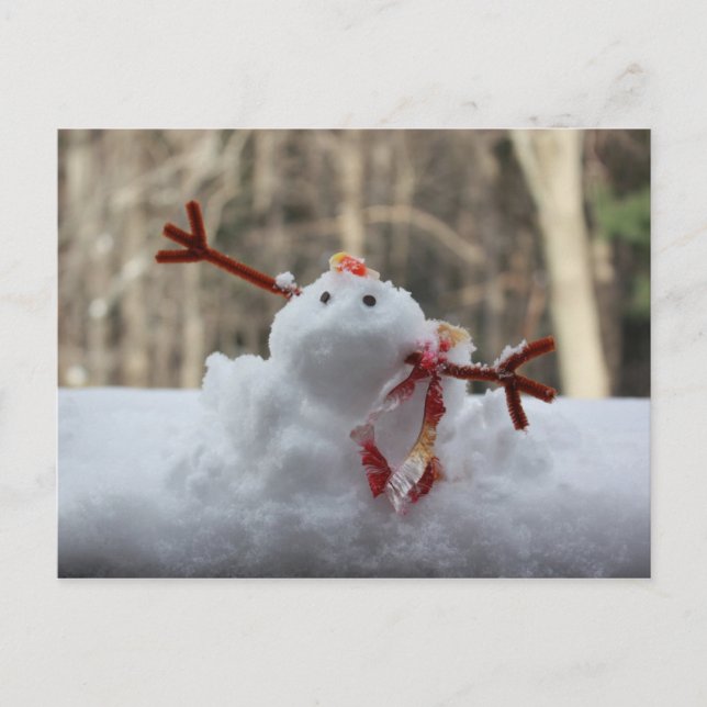 Carte Postale Snowman Fail (Devant)