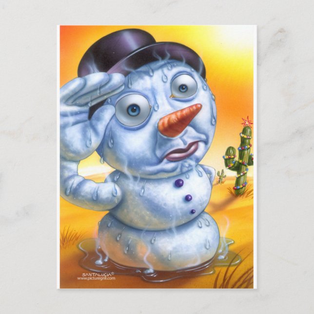 Carte Postale snowman_fonte (Devant)