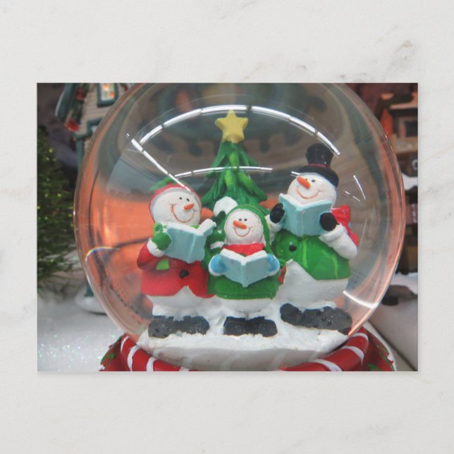 Carte Postale Snowman Globe (Devant)