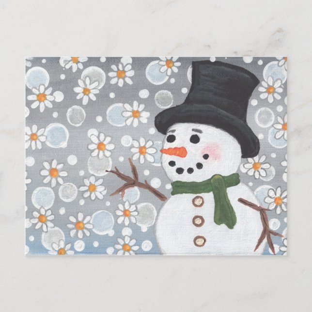 Carte Postale Snowman in a Snowstorm (Devant)