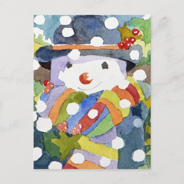 Carte Postale Snowman in snow 2011 (Devant)