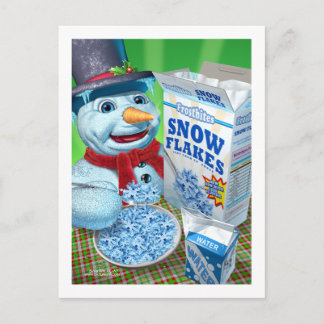 Carte Postale snowman_snowflakes