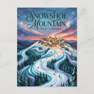 Carte Postale Snowshoe Mountain Virginie-Occidentale